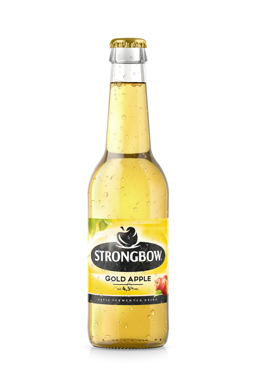Strongbow Gold Apple New Product Shot 2024